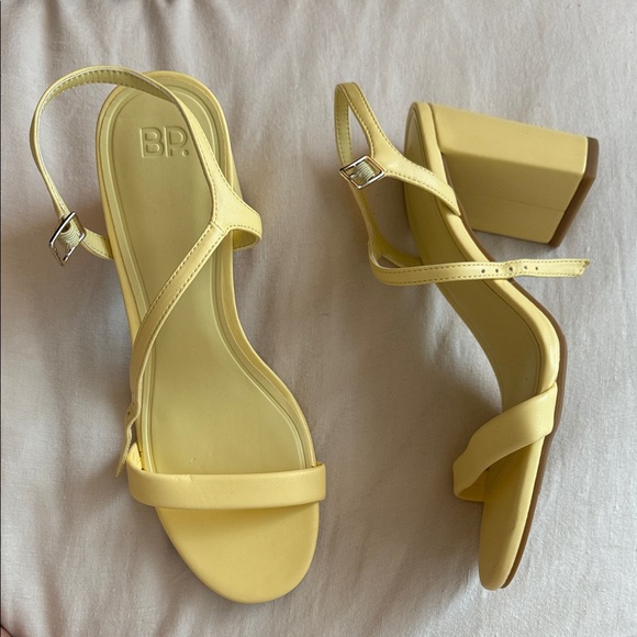 BP Women's Lemon Heeled Sandals - Brand New Never Worn - Picture 1 of 3